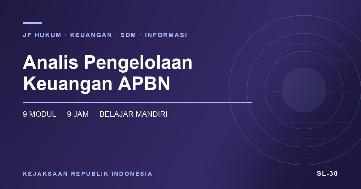 Analis Pengelolaan Keuangan APBN
